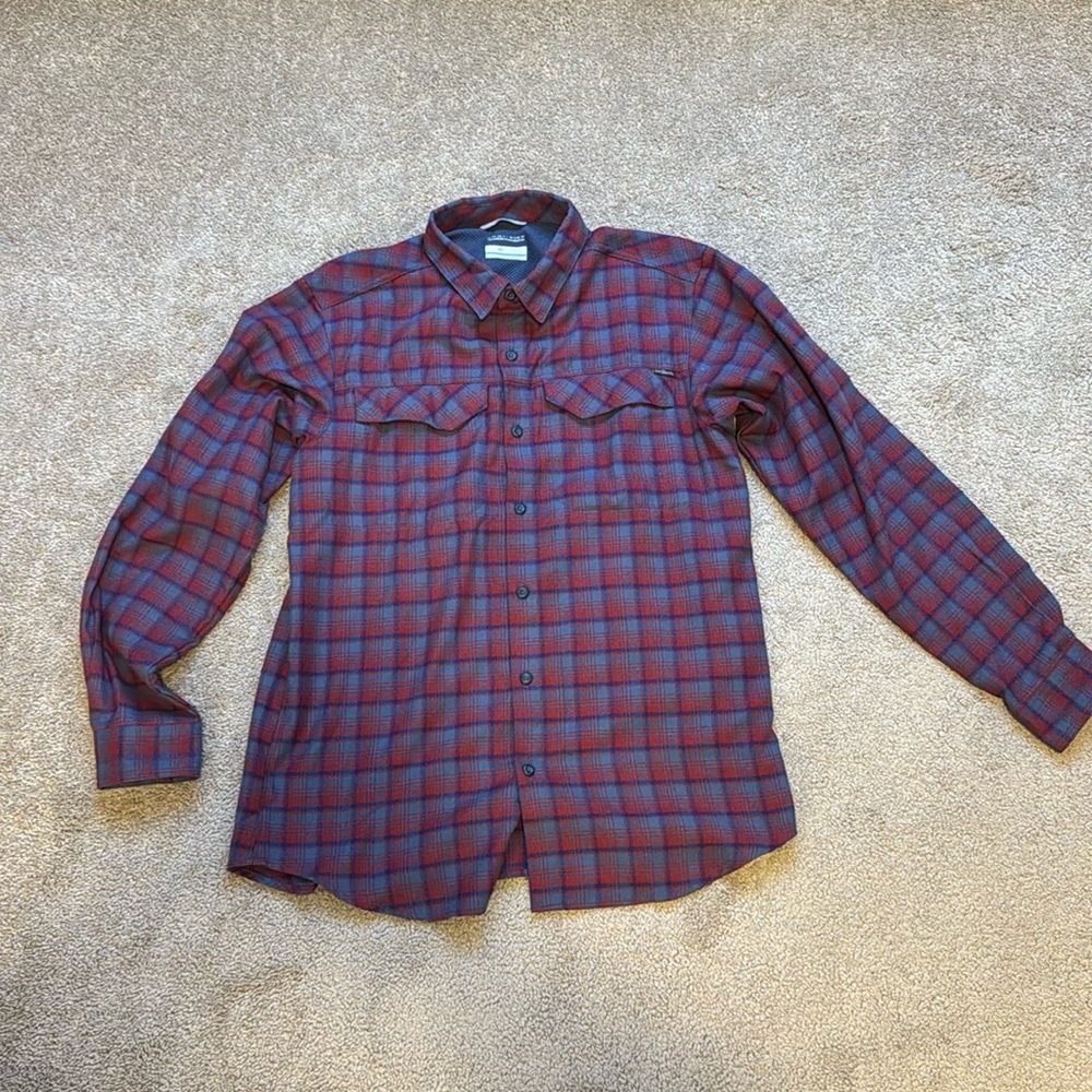 Men’s Columbia Omni-wick flannel shirt medium